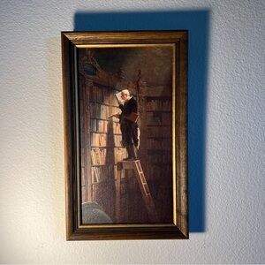 The Bookworm Framed Piece 📚